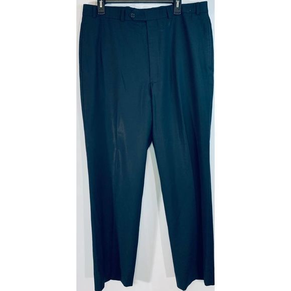 Brooks Brother Mens Wool Blend flat front Striped Dress Pants Size‎ 36L - Picture 1 of 7